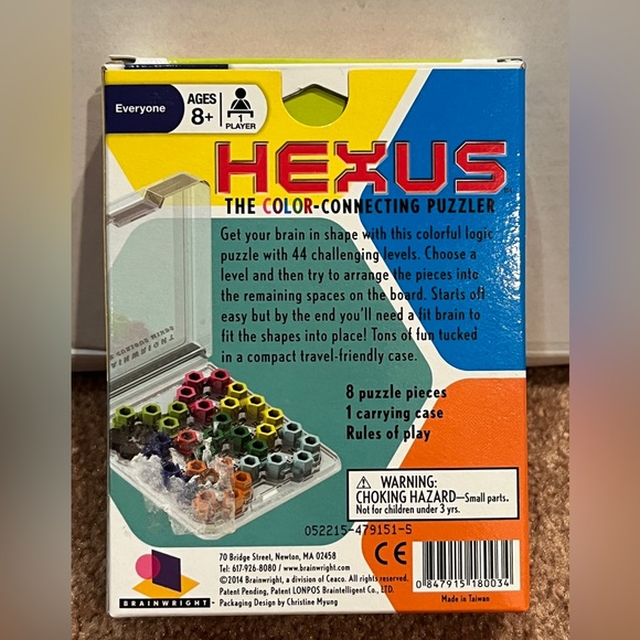 NEW! Hexus - The Color Connecting Puzzler Game - 44 Challenging Puzzles - Picture 2 of 2